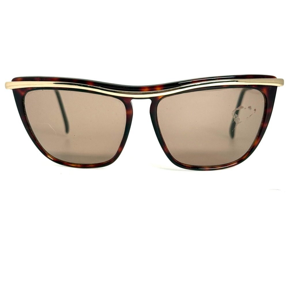 Luxottica 8027 Vintage Sunglasses Tortoise Gold Made‎ in Italy Retro Eyewear